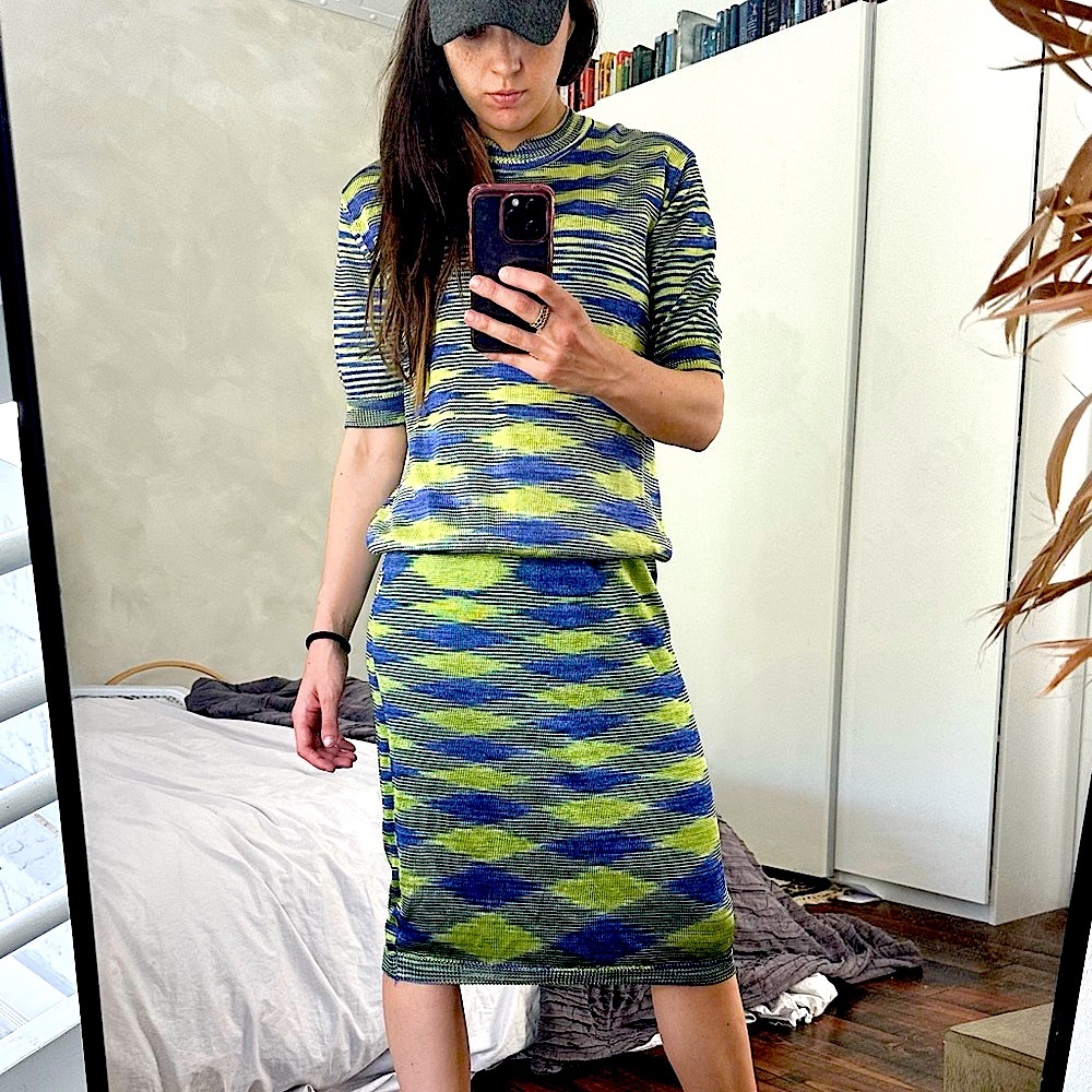 Missoni designer shirt and skirt set